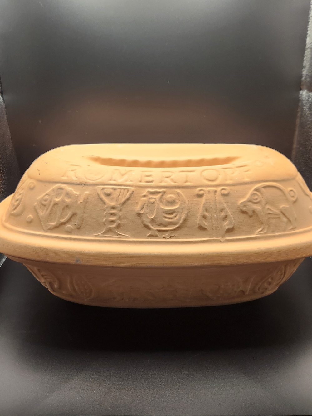 Romertopf Baking Roaster Terra Cotta Clay Baker 12” #111